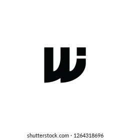 w i letter logo
