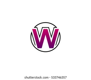 W letter logo