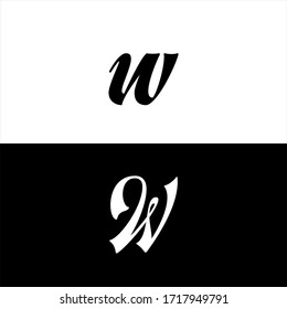 W letter logo abstract design