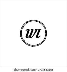 Diseño abstracto del logotipo de la letra W