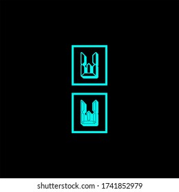 Abstrakte Gestaltung des W-Buchstaben-Logos