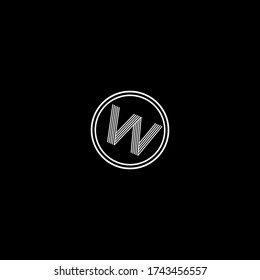 W letter logo abstract design