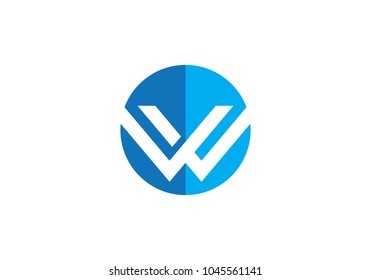 W Letter Logo Business Template Vector icon