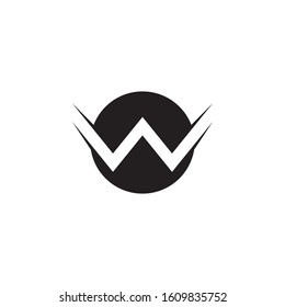 W Letter logo business template vector icon