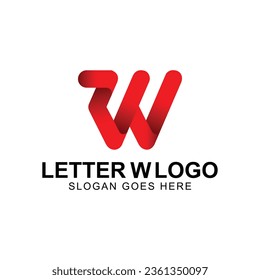 W Letter Logo Business Template Vector icon Free Vector