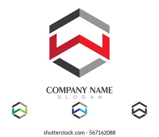 W Letter Logo Business Template Vector icon