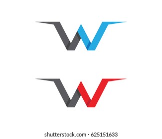 W Letter Logo Business Template Vector icon