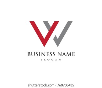 W Letter Logo Business Template Vector icon
