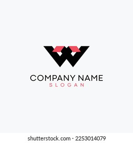 w letter logo with creative concept