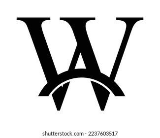 W letter logo creative design
vector template
