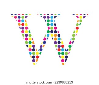 w letter logo creative design vector template