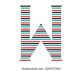 W Letter Logo Creative Design Vector Template