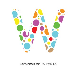 Plantilla de vectores de diseño creativo con logotipo de carta W