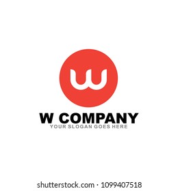 W letter logo design