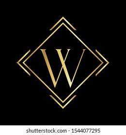 W letter logo design, Letter W design