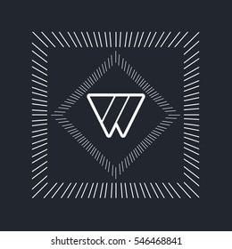 W letter logo design