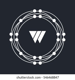 W letter logo design