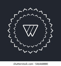 W letter logo design