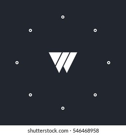W letter logo design
