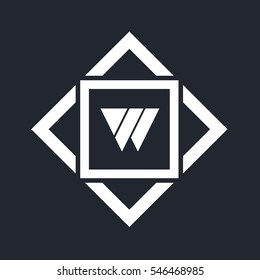 W letter logo design