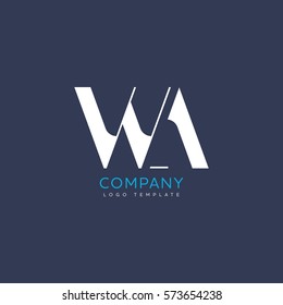 W A Letter logo Design