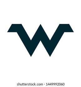 W letter logo design concept