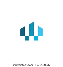 W letter logo design concept.