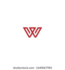 W letter logo design concept.