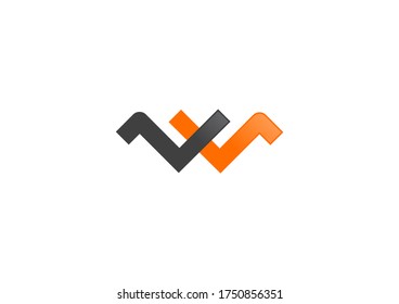 Diseño de logotipo de letra W