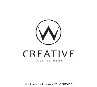 W Letter logo design concept
