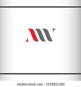 A W Letter Logo Design. Creative Modern AW Letters. Logo design template