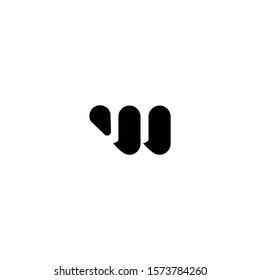 W Letter Logo Design with Creative