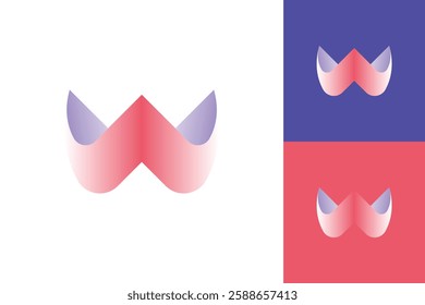 W Letter  logo Design, Logo Design graphic Conception, logo icon template graphic art, vector illustration design.