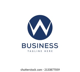 W Letter Logo Design Illustrator 