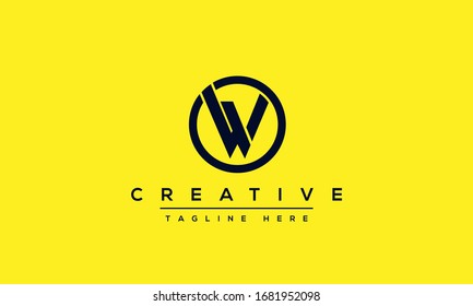 W letter logo Design Modern Monogram Icon. W WW initials based Template and Letters in vector.