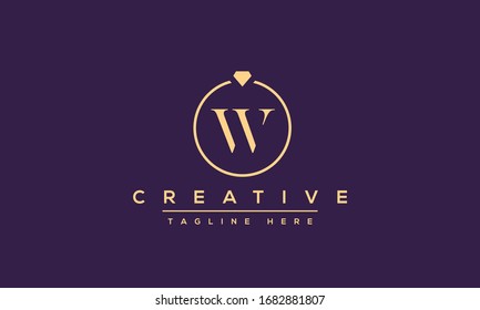 W letter logo Design Modern Monogram Icon. W WW initials based Template and Letters in vector.