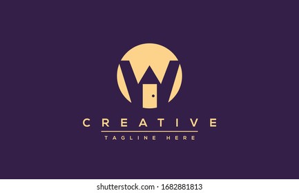 W letter logo Design Modern Monogram Icon. W WW initials based Template and Letters in vector.
