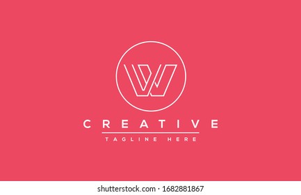 W letter logo Design Modern Monogram Icon. W WW initials based Template and Letters in vector.