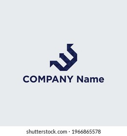 W Letter Logo design is simple and elegant