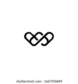 W Letter Logo Design Template