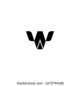 Design-Vorlage für das W-Letter-Logo