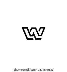 W Letter Logo Design Template