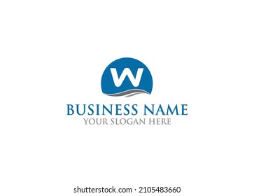 W Letter Logo Design Template