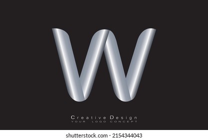 vector de plantilla de diseño de logotipo de letra w
