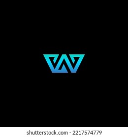 Elementos de plantilla de diseño de logotipo de letra W. Logo de la letra digital abstracta moderna. Ilustración vectorial.