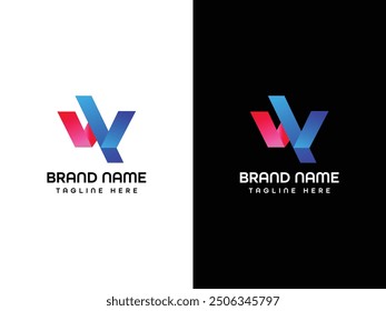 Plantilla de diseño de logotipo de letra W