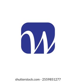 W Letter Logo Design Template