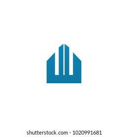 W letter logo design vector template