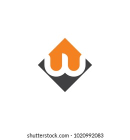 W letter logo design vector template