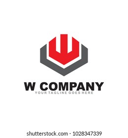 W letter logo design vector icon